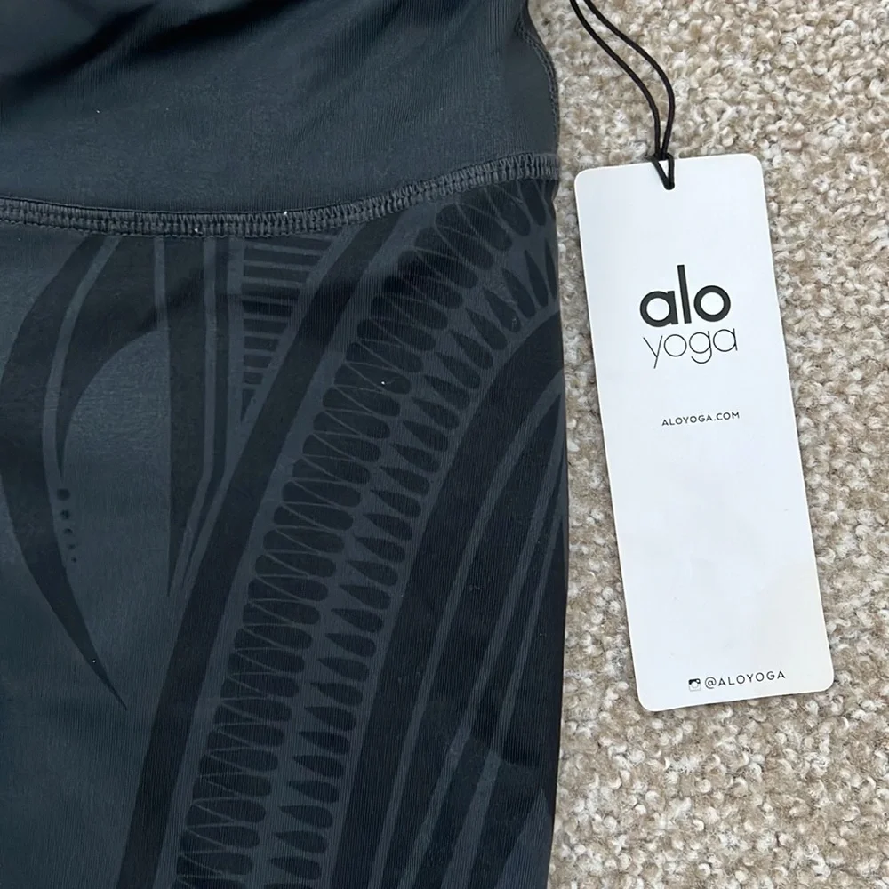 ALO Yoga Airbrush Leggings - dark gray black